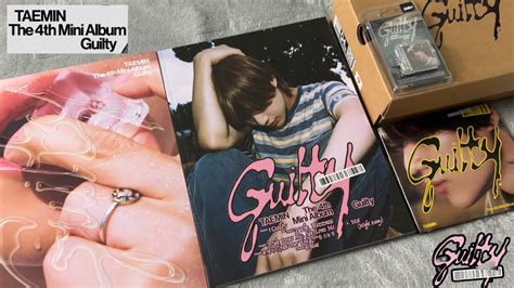 ♡Unboxing Taemin 태민 4th Mini Album Guilty 길티 (Guilty, Rizz, Archive Box, Digipack & SMini Ver ...