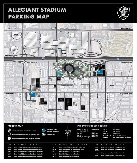 Allegiant Stadium Parking/Transportation Program Announced | Allegiant Stadium