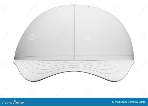 White Baseball Cap Isolated Stock Photo - Image of isolated, clothing: 185554228