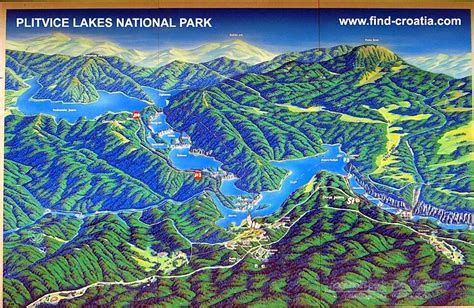 Plitvice Lakes Map | Plitvice lakes national park, Plitvice lakes, Plitvice national park