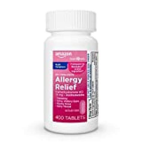 Amazon Basic Care Allergy Relief Diphenhydramine HCl 25 mg ...