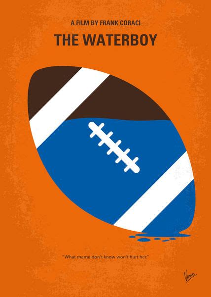 "No580 My The Waterboy minimal movie poster" Grafik/Illustration als Poster und Kunstdruck von ...