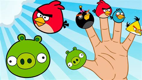 🌟 ANGRY BIRDS 🔊 Finger Family | Nursery Rhymes | Cartoons for childrens ...