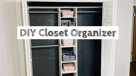 DIY Closet Organizer Build | Cheap and Easy! - YouTube