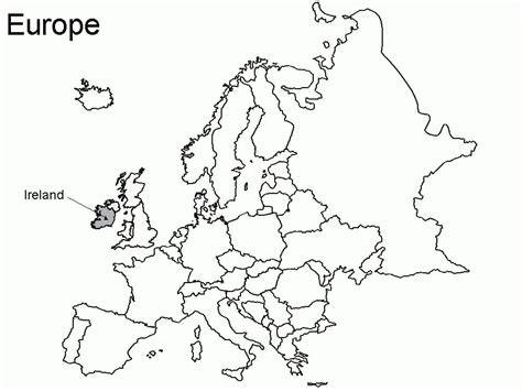 Europe Map coloring page - Download, Print or Color Online for Free