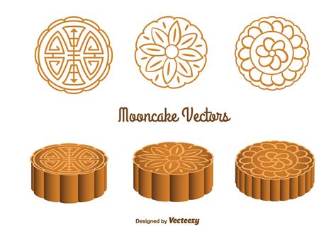 Cute Mooncake Vectors - Download Free Vector Art, Stock Graphics & Images