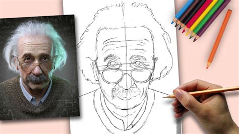 Einstein Pencil Drawing