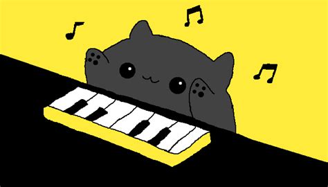 Cat Playing Piano Animation - Cat Playing Piano Gifs Tenor