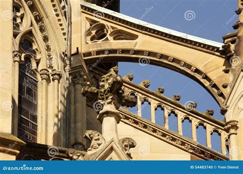 Flying Buttresses at a Neo-Gothic Church Stock Photo - Image of supporting, copper: 54483740