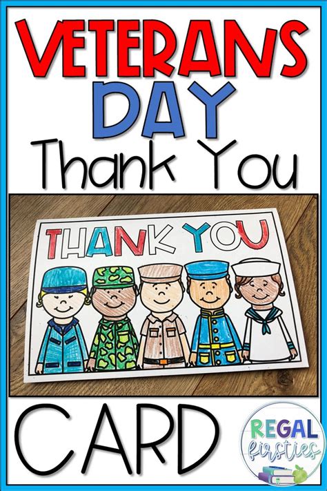 Veterans Day Thank You Card | Printable Template | Veterans day ...