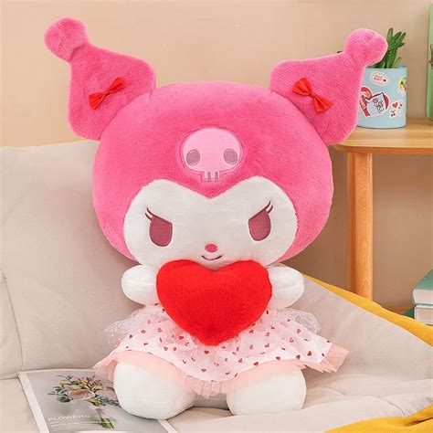 New Sanrio Valentine's Day Kuromi My Melody Plush Toy Doll Anime Cartoon Plushies Stuffed Animal ...