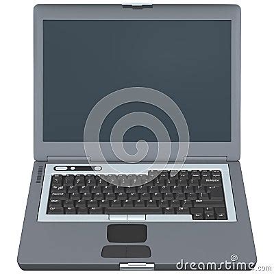 Laptop Front View Royalty Free Stock Photos - Image: 1834018