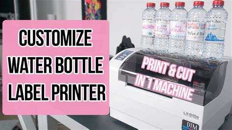 Customize Water Bottle Label Printer - YouTube