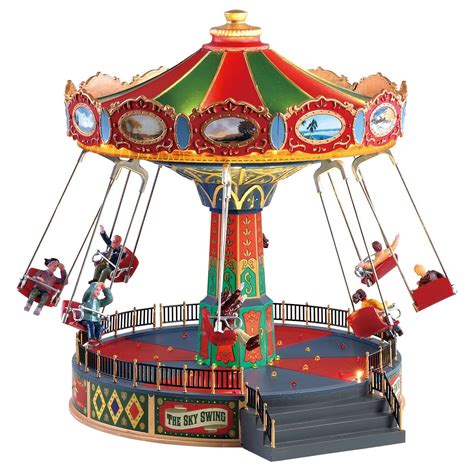 The Sky Swing | Lemax village, Christmas villages, Christmas village