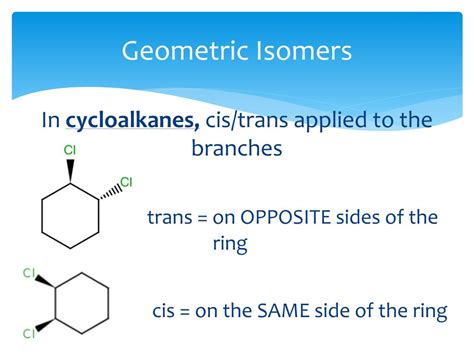 PPT - Geometric ISOMERS of Alkenes PowerPoint Presentation, free ...