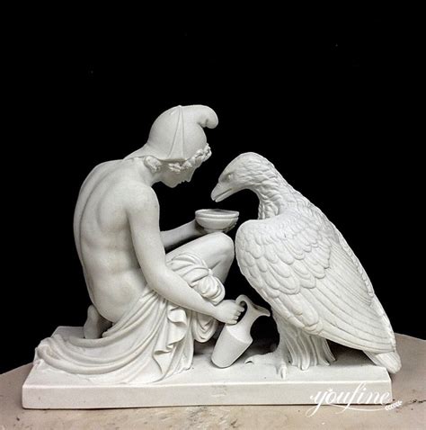 Thorvaldsen Natural Marble Zeus and Ganymede Statue for Sale MOKK-287 ...