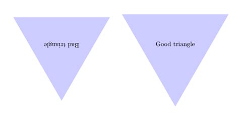 tikz pgf - Upside-down triangle as node shape - TeX - LaTeX Stack Exchange