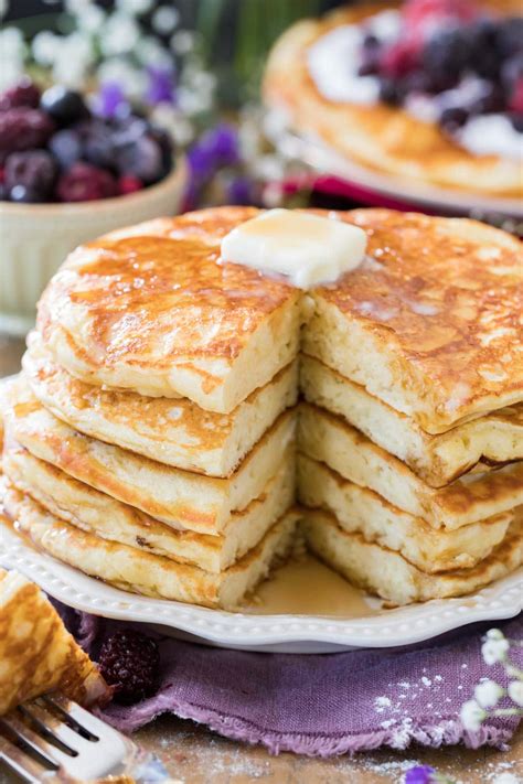 The BEST Buttermilk Pancakes Recipe - Sugar Spun Run