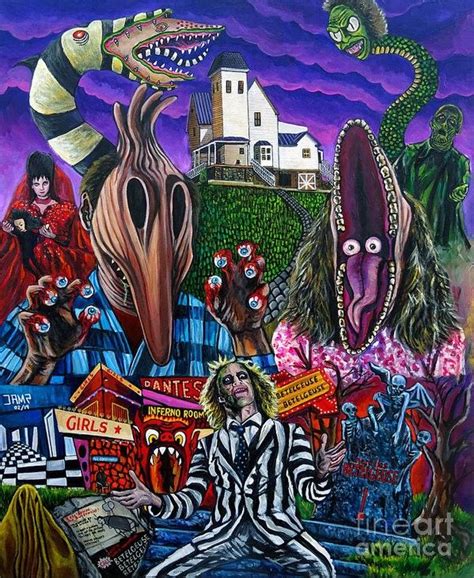 Beetlejuice (1988) • Artwork by Jose Mendez | Tim burton art, Beetlejuice, Horror artwork