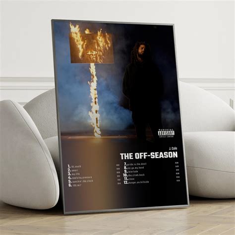 J Cole the Off-season Album Cover Poster, Wall Art, J Cole, the ...