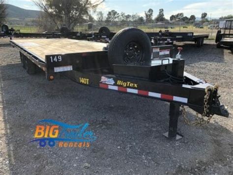 Flatbed Trailer for Rent - 24' #149 • Big Trailer Rentals