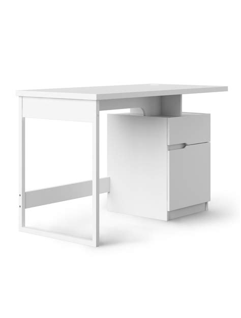 Home Office Desk White Bridport Computer Desk AW3130 by Alphason | 121 Office Furniture