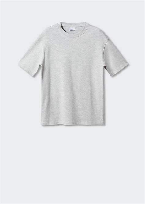 Basic relaxed-fit cotton t-shirt - Men | Mango Man USA