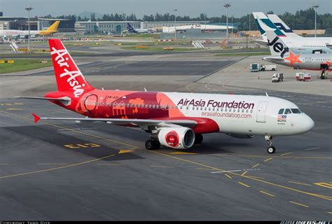 AirAsia Airbus A320-216 9M-AQI at Singapore-Changi International ...