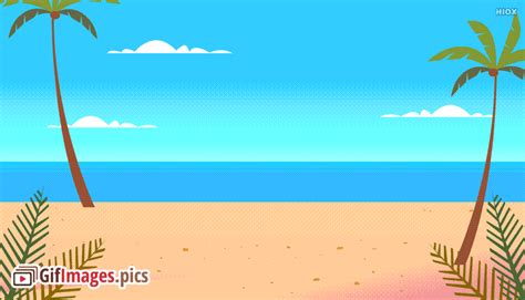 animateds beach - Clip Art Library