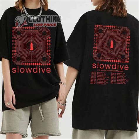 Slowdive 2024 Tour Dates Unisex Sweatshirt, Slowdive Band 2024 Concert Ticket Shirt, Slowdive ...