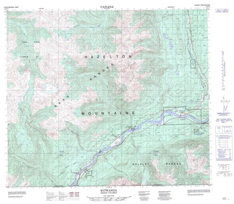 Buy Kitwanga topo map 103P01 – YellowMaps Map Store