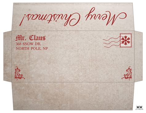 Santa Envelopes - Free Printables | Printabulls