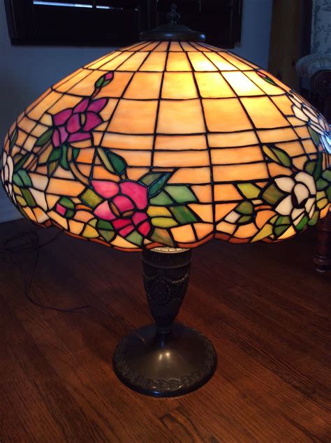 Please help identifying stained glass lamp | Antiques Board