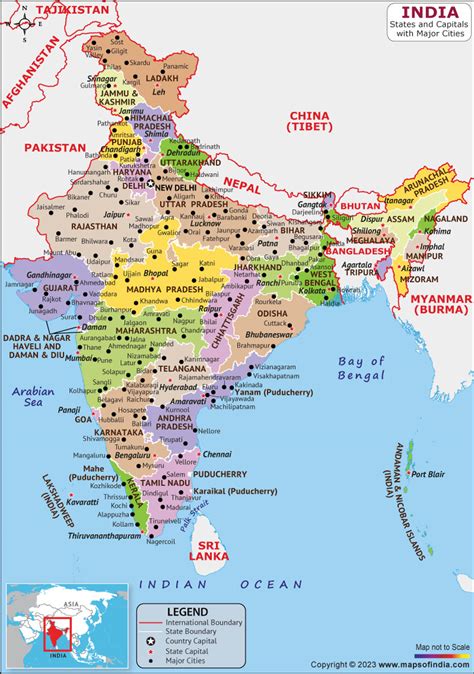 India Map HD Political Map Of India To Free Download