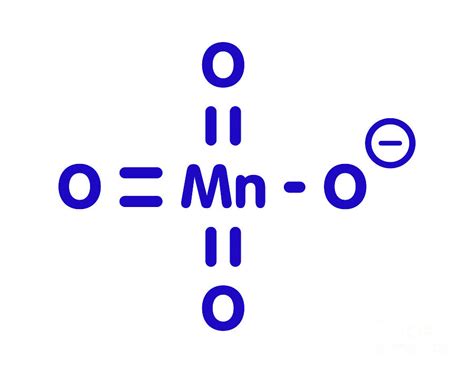 Permanganate Anion Chemical Structure Photograph by Molekuul/science Photo Library - Pixels