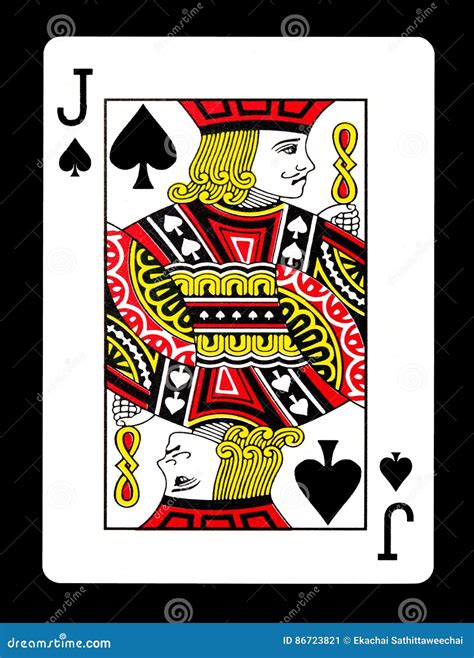 Jack of Spades Playing Card, Stock Image - Image of game, object: 86723821