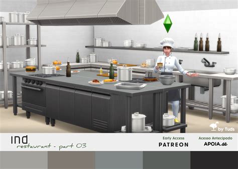 DOWNLOAD - IND Restaurant - Part 03 | Tuds | Sims 4 kitchen, Sims 4 ...