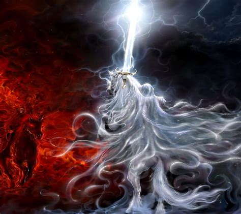 Good vs evil, art, desenho, fantasy, painting, HD wallpaper | Peakpx