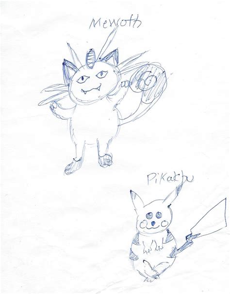 Meowth and Pikachu by SailorUsagiChan on DeviantArt