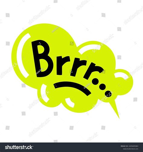 Brrr Word Bold Hand Lettering On Stock Vector (Royalty Free) 2205695983 ...