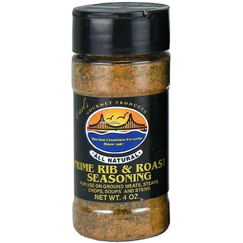 Carl's Gourmet All Natural Prime Rib & Roast Seasoning and Meat Rubs 4 ...