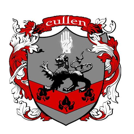 Cullen Family Crest Oval Decal by forksgiftshop