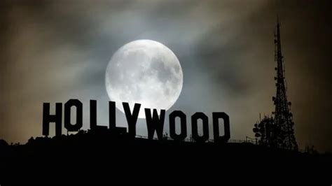 Hollywood Sign Night Time Stock Video Footage | Royalty Free Hollywood ...