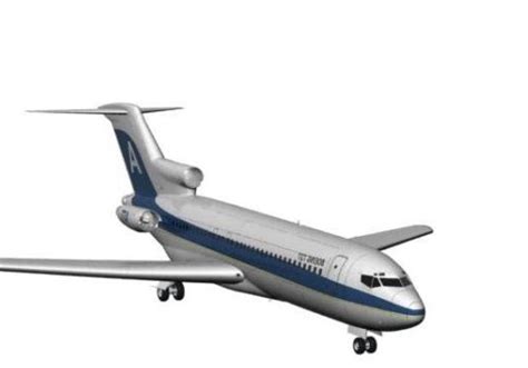 Boeing 727 Plane 3D Model - .Max - 123Free3DModels