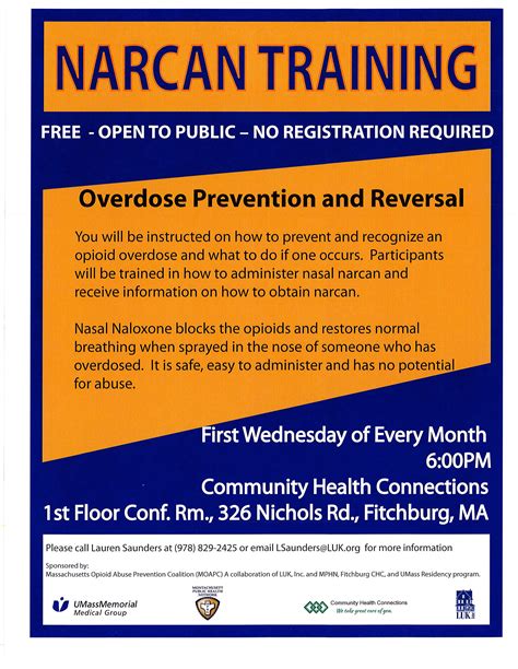 Narcan Training - Free, Open to the Public, No Registration Required » North Central ...