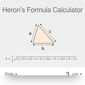 Heron's Formula Calculator