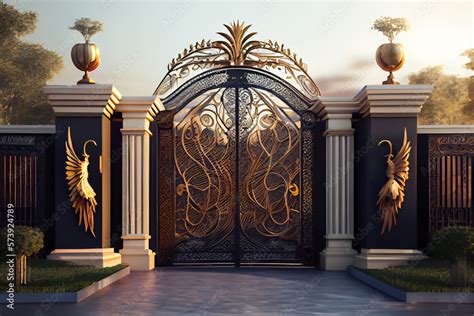 Innovative Main Gate Design. Modern Entrance Portal Architecture ...