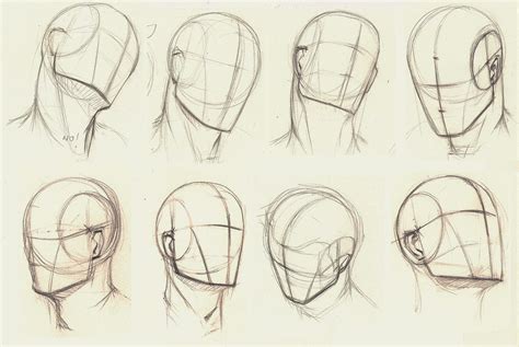 Drawing heads, Sketches, Anatomy drawing