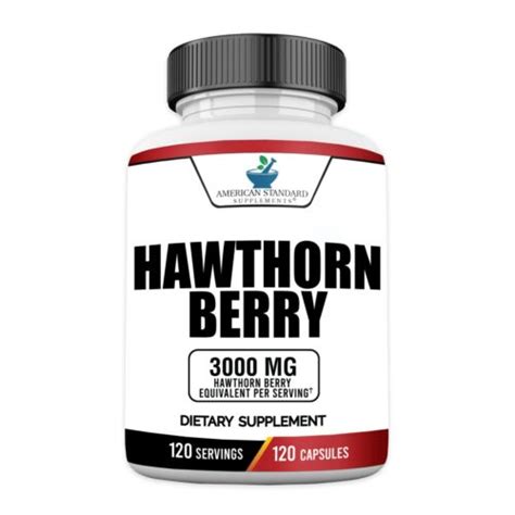 Hawthorn Berry 3000mg, Made With Organic Hawthorne Berry - 120 Veggie Caps | eBay