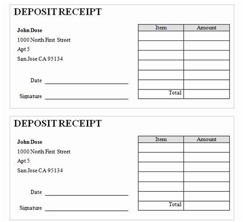 Deposit Slip Template Word Fresh Blog Archives Freewaremaniac In 2020 ...